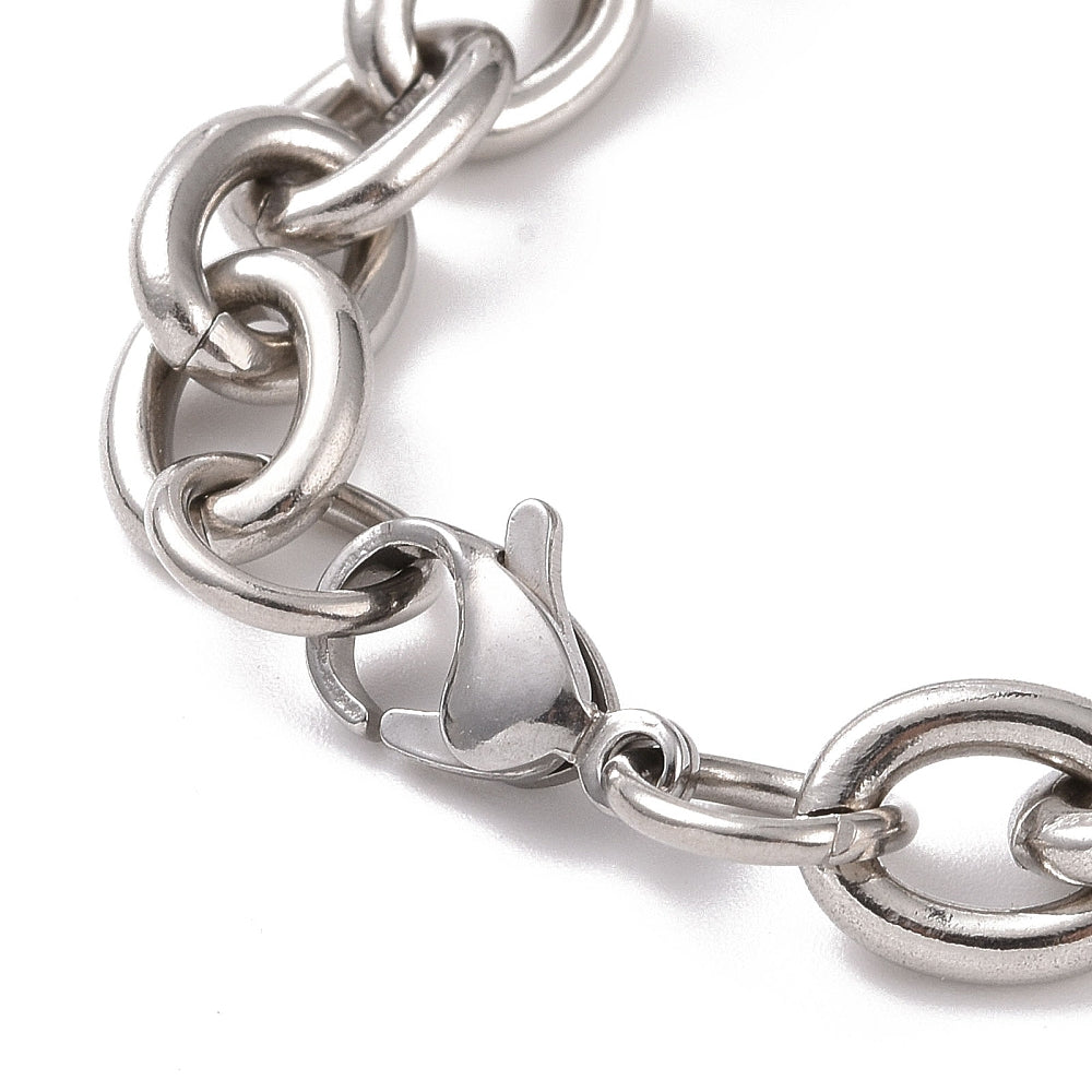 Chunky Bracelet / Chunky Link Bracelet /7.5 inch / 19cm image 1