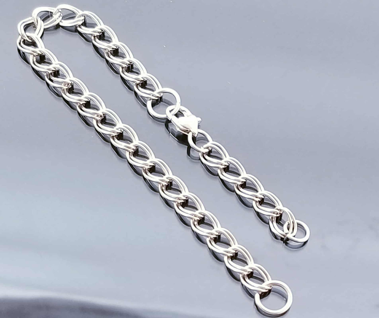 Make Your Bracelet Longer /Extend for Necklace/ Heart Lobster Clasp /Double Link Extender /Silver Planner Charm/ Clip On Charm /Purse Charm