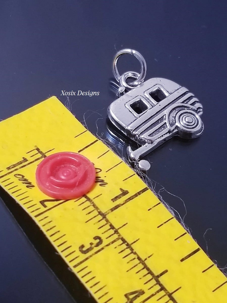 Happy Camper Charm/ Camping Charm /For Bracelet Bangle Necklace image 1