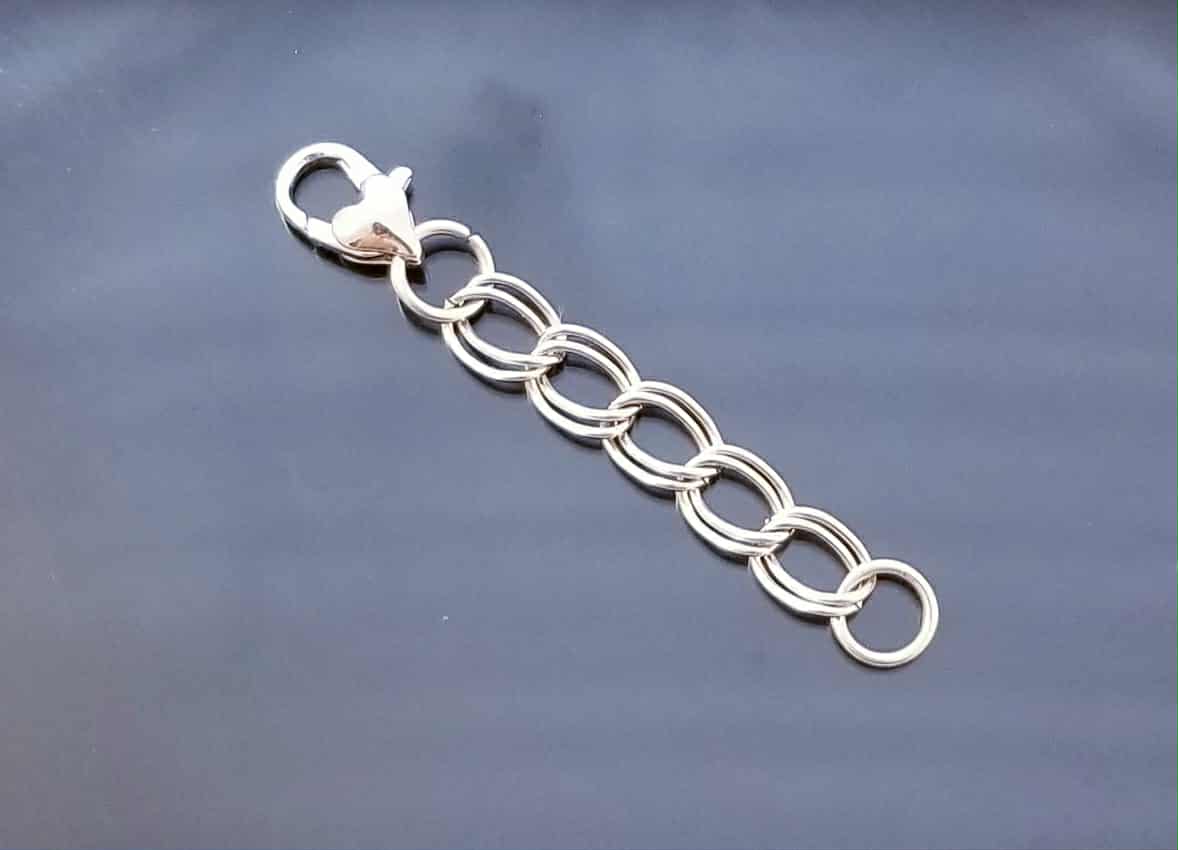 Make Your Bracelet Longer /Extend for Necklace/ Heart Lobster Clasp /Double Link Extender /Silver Planner Charm/ Clip On Charm /Purse Charm