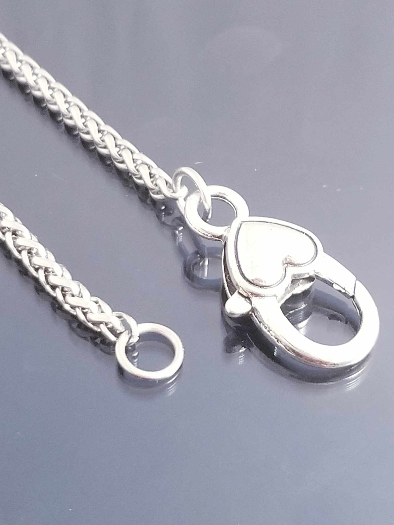 Heart Lobster Clasp / Lobster Clasp Clip On / Bracelet Extender /N image 3