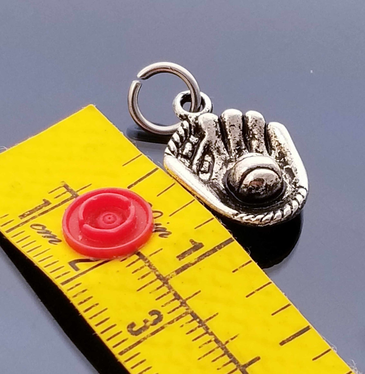 Baseball Mom Charm /Baseball Glove Charm /Sports Charm image 1