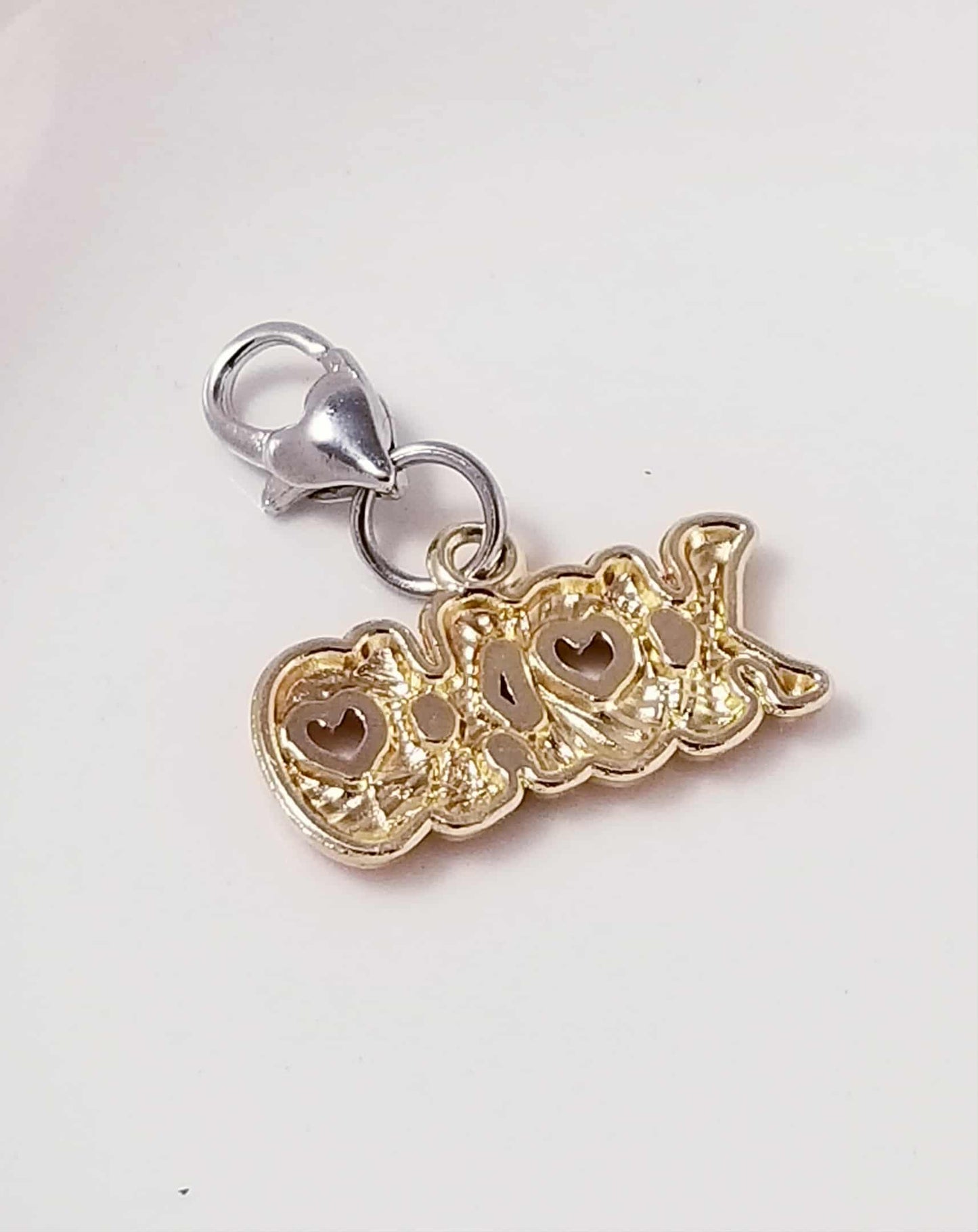 Red XOXO Charm with Hearts - Heart Lobster Clasp Multi-Use Clip