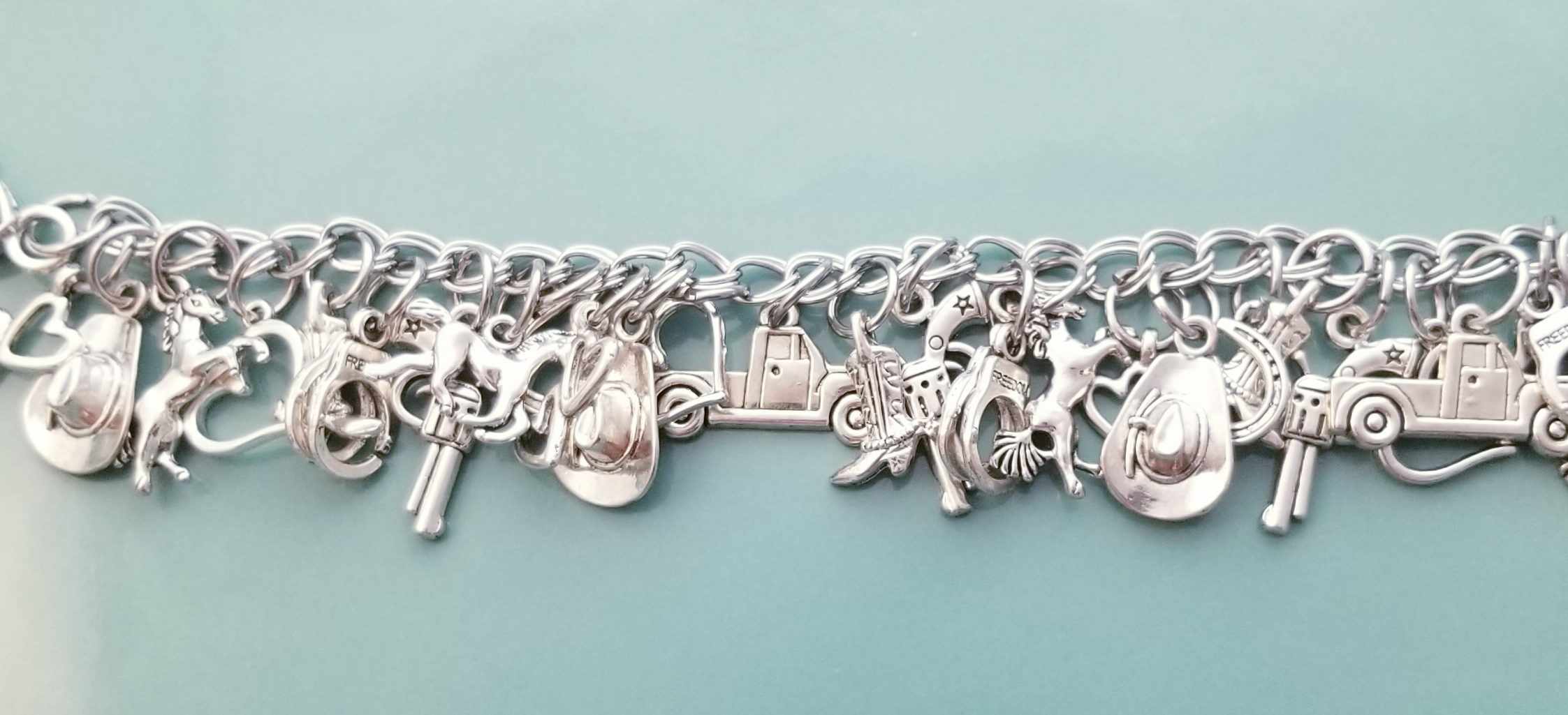 Size 7.5-8 / Cowboy /Ranching /Farming /Sheriff Charms image 2