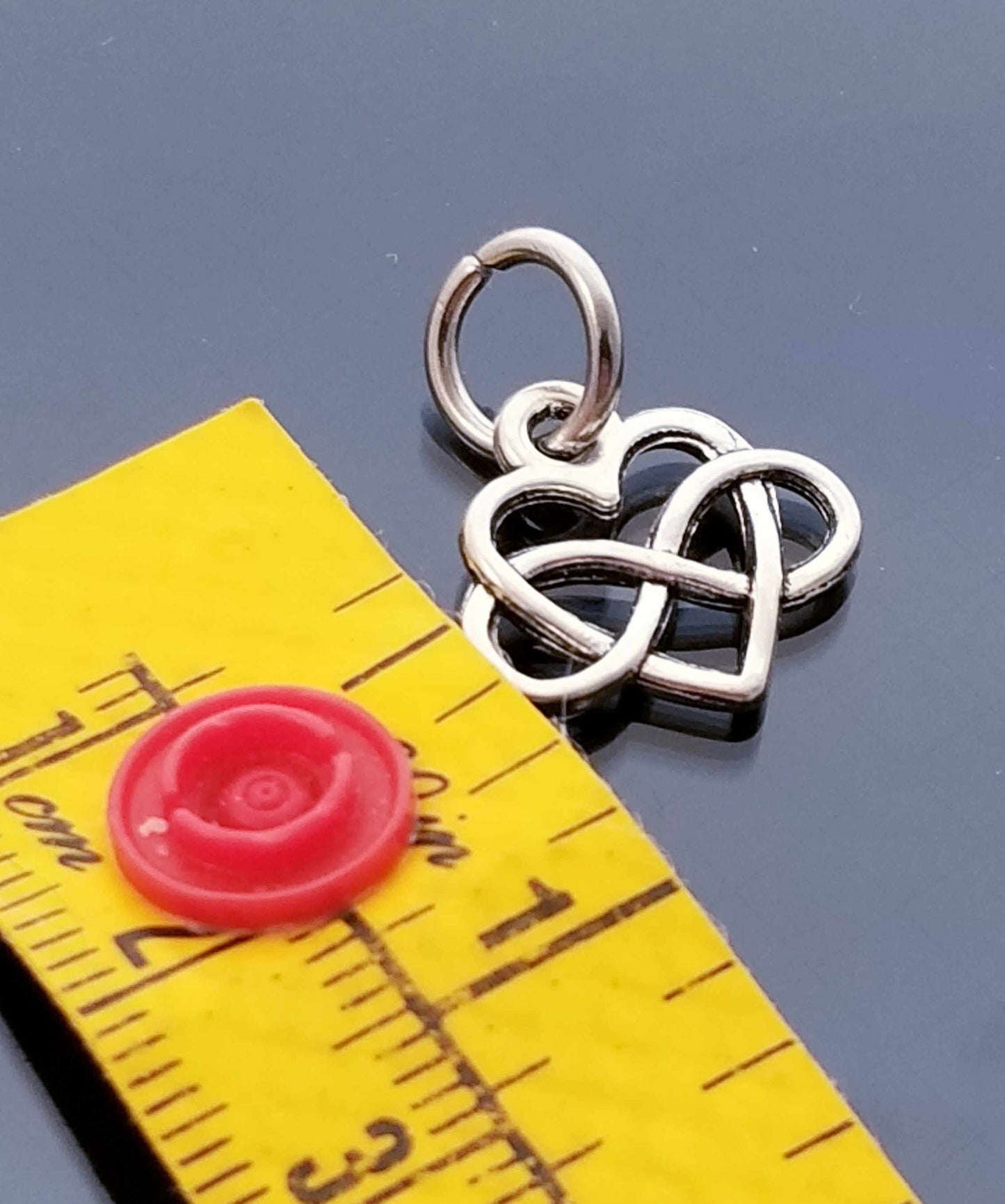 Heart Charm /Infinity /Forever Charm /For Bracelet Bangle Necklace image 1