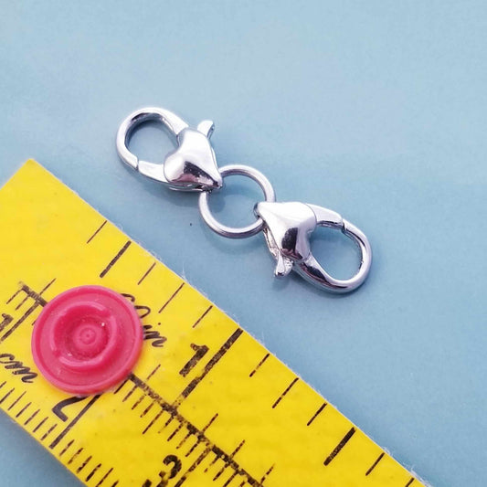 Make Your Bracelet Longer / Extend Necklace /Heart Lobster Clasp / Lobster Clasp Clip On / Bracelet Extender