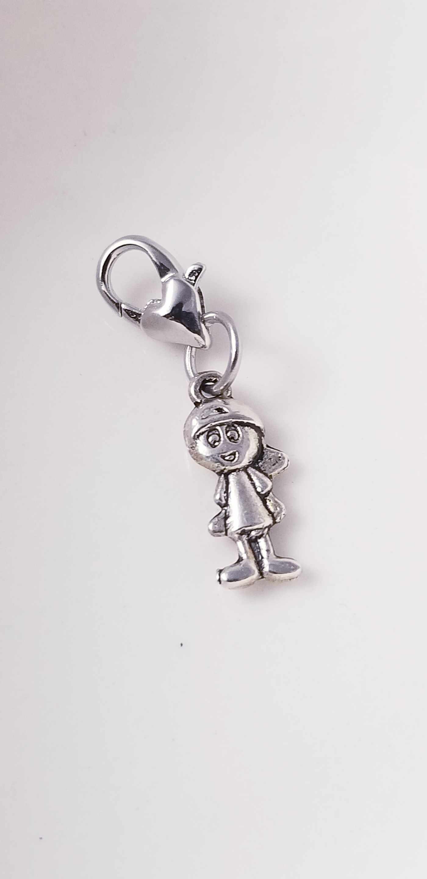 Boy Charm/ Son /Grandson /Heart Charm / Heart Lobster Clasp /Clip On