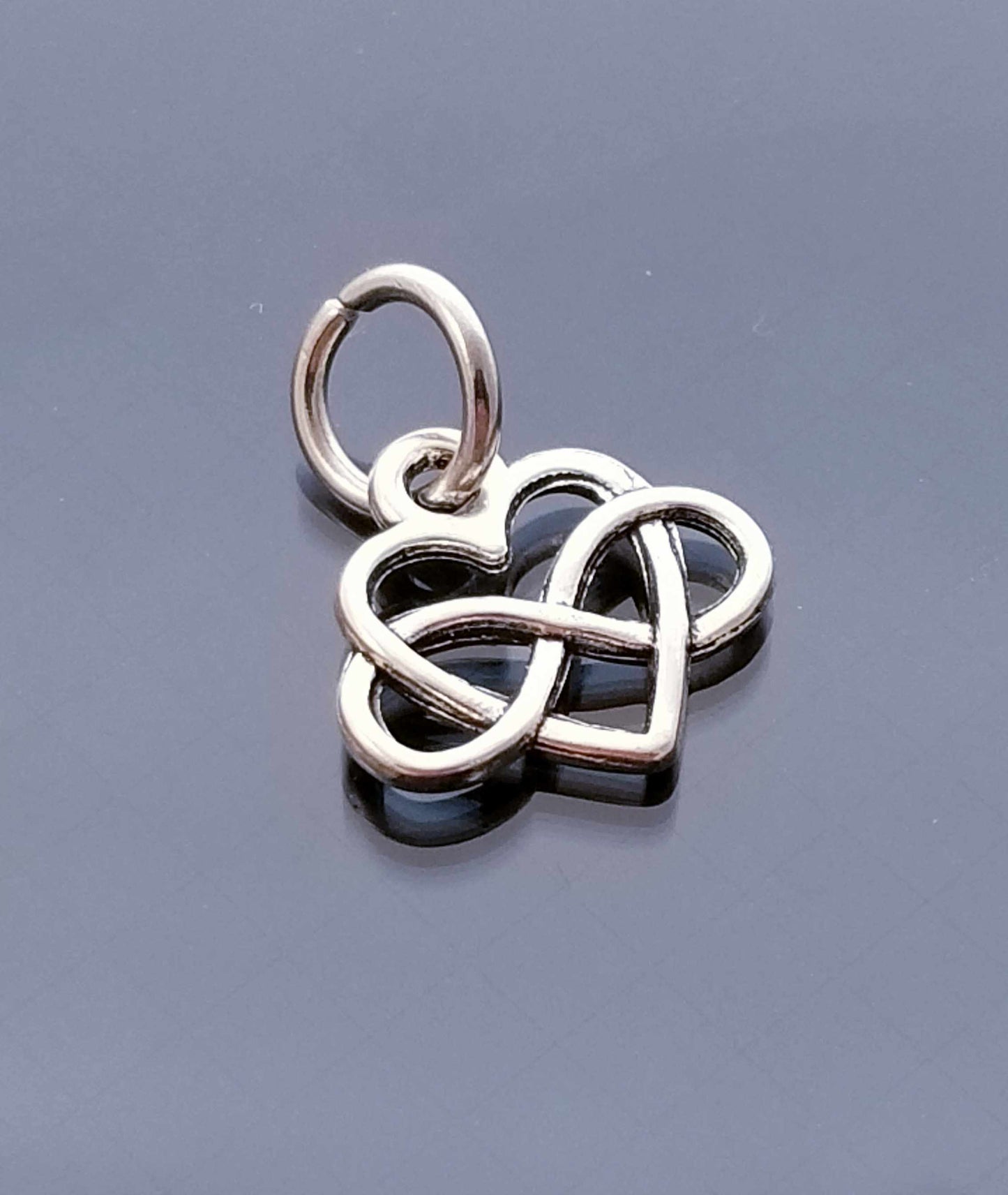 Heart Charm /Infinity /Forever Charm /For Bracelet Bangle Necklace image 0