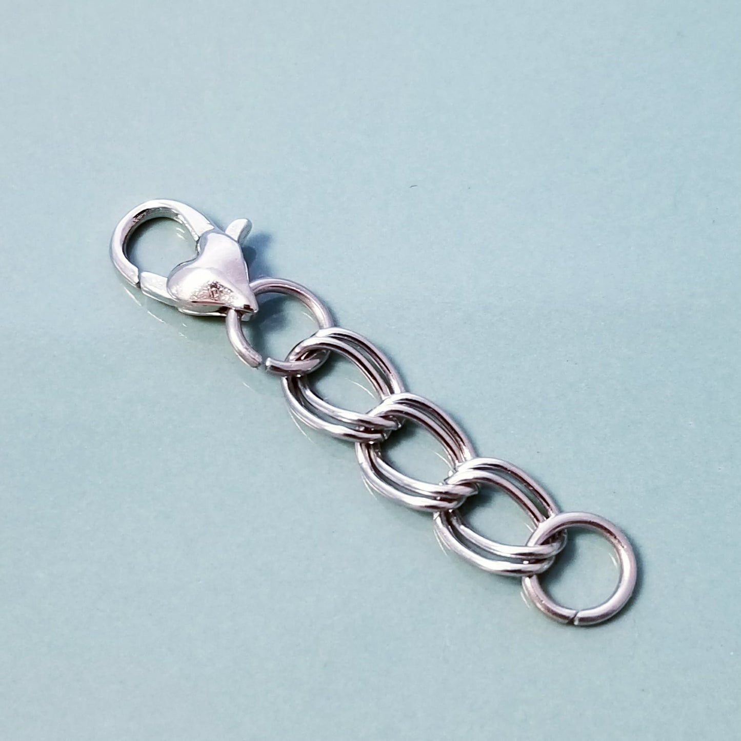 Bracelet & Necklace Extender - 1.5 Inch Heart Lobster Clasp Chain Extension