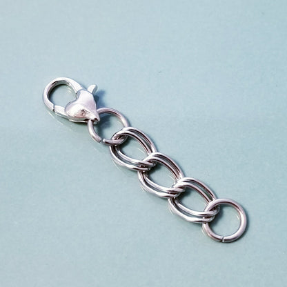 Bracelet & Necklace Extender - 1.5 Inch Heart Lobster Clasp Chain Extension