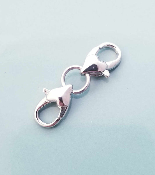 Make Your Bracelet Longer / Extend Necklace /Heart Lobster Clasp / Lobster Clasp Clip On / Bracelet Extender