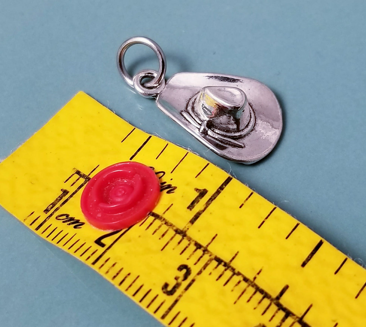 3D Cowboy Hat Charm - Ranching & Cowgirl - Charm for Bracelet Bangle Necklace Purses