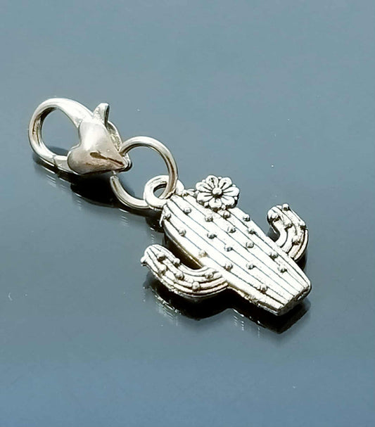 Cactus Charm - Desert Heart Lobster Clasp Clip-On for Bracelets & Accessories