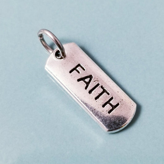 Faith Charm – Silver Christian Jewelry for Bracelets & Necklaces