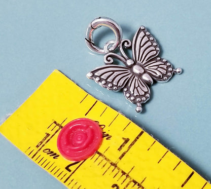 7.5 Inch Chunky Charm Bracelet - Silver Charm Bracelet - 925 SS Texas Love Collection