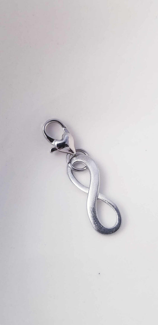 Infinity Charm/ Forever Charm / Heart Lobster Clasp /Clip On