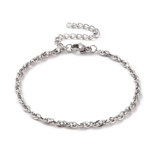 7 inch Twisted Rope Bracelet/ 2 inch Extender /Rope Bracelet/ Lobster Clasp image 0