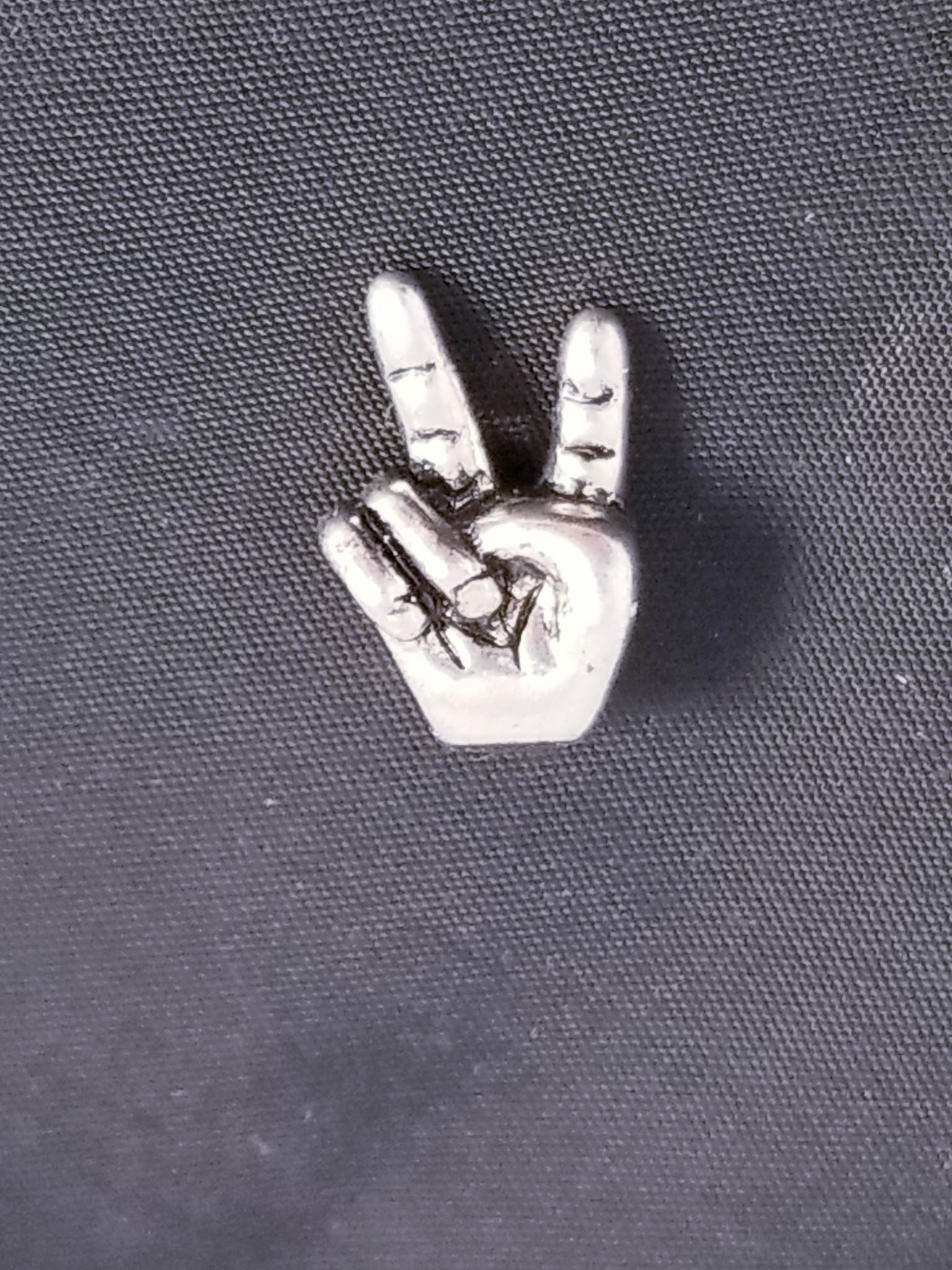 ASL Bead/Sign Language /Peace European Bead /Fit Bracelet Bangle Necklace image 0