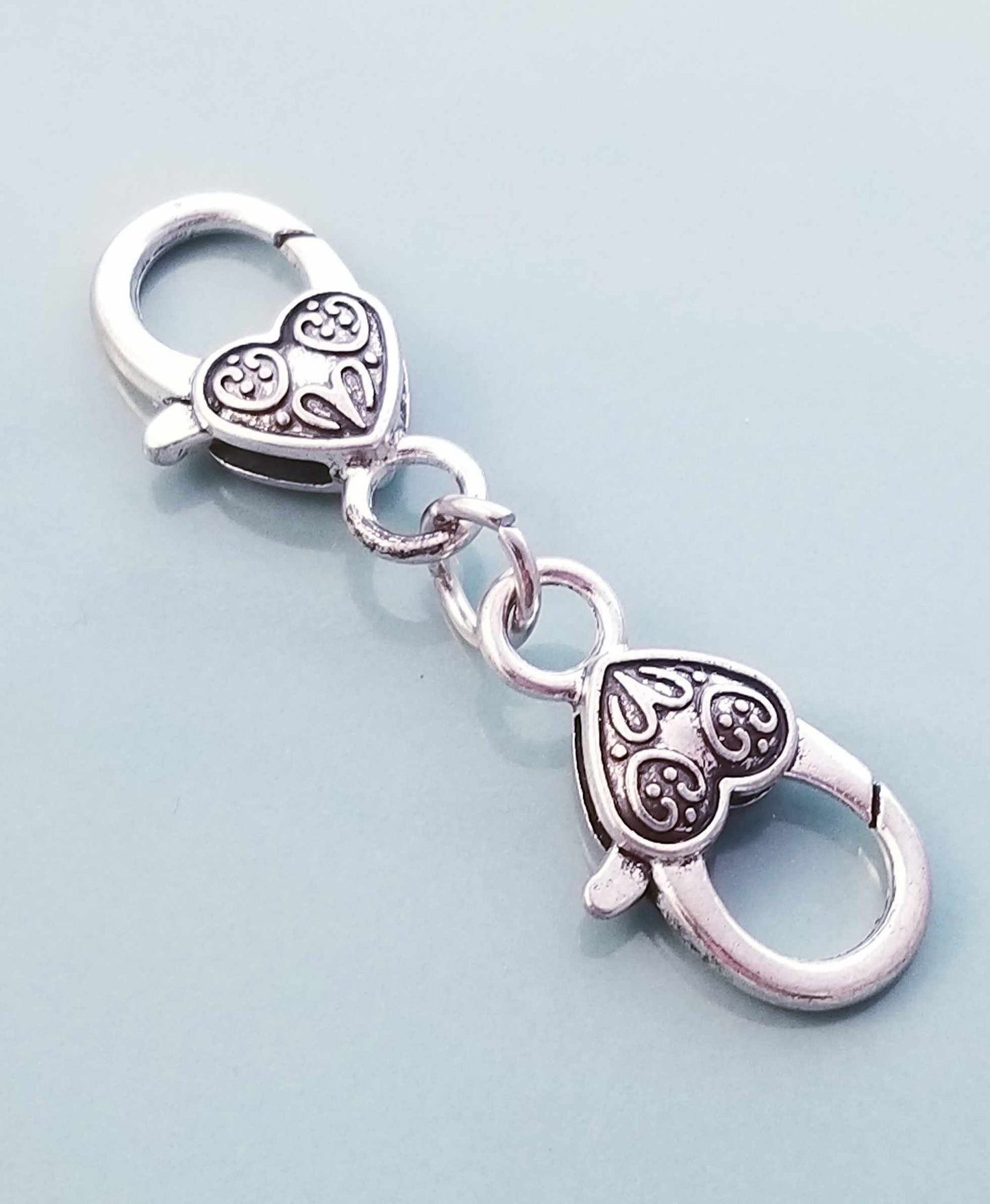 Heart Lobster Clasp / Lobster Clasp Clip On / Bracelet Extender / Necklace Exten