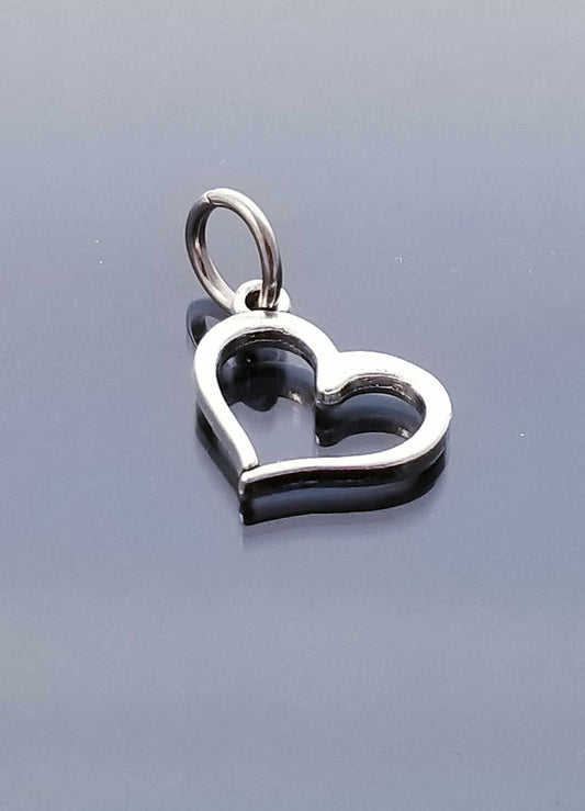 Heart Charm/ Open Heart Charm /For Bracelet Bangle Necklace image 0