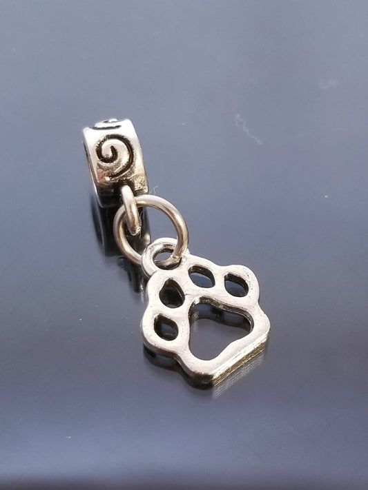 Paw Print Charms/ Fur Baby Charm/European Charms/ Dangle image 0