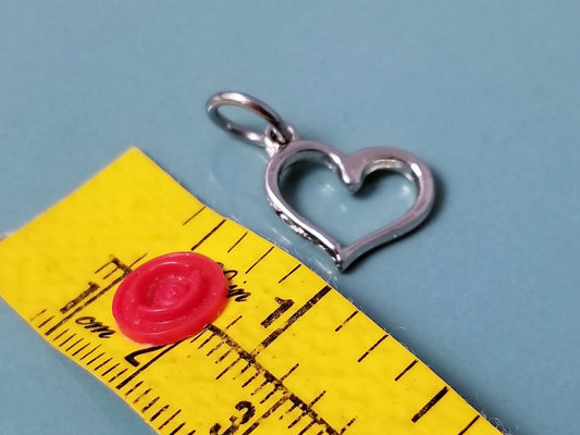 Always in My Heart - Cute Open Heart Charm for Bracelet Bangle Necklace Purse