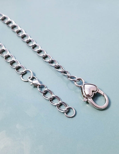 Bracelet & Necklace Extender - 1.5 Inch Heart Lobster Clasp Chain Extension