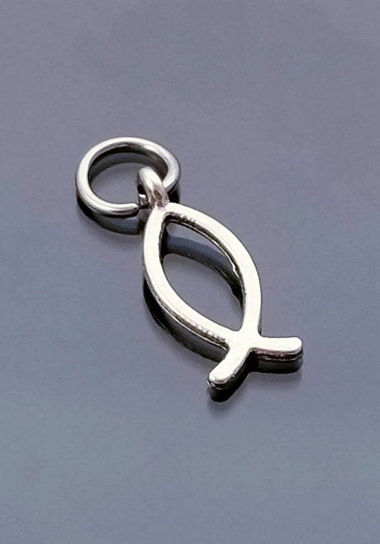 Ichthus Fish Charm /Christian Charm image 0