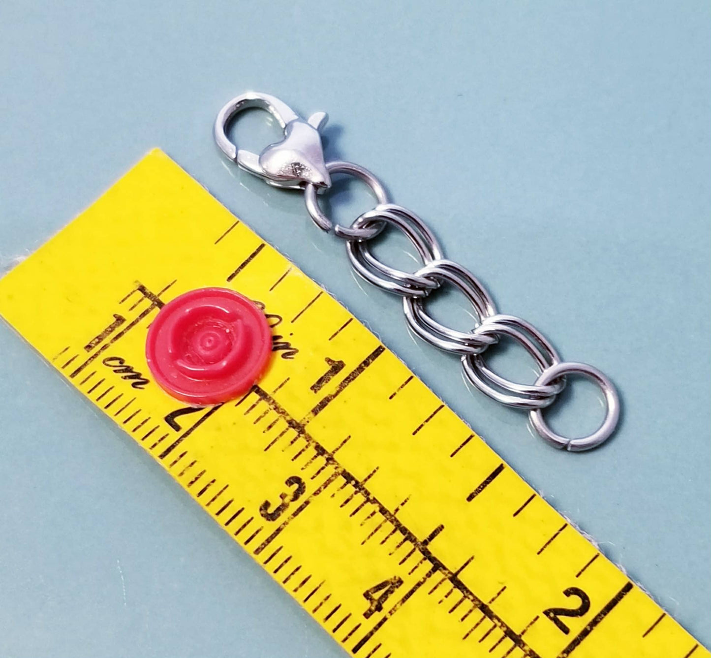 Bracelet & Necklace Extender - 1.5 Inch Heart Lobster Clasp Chain Extension