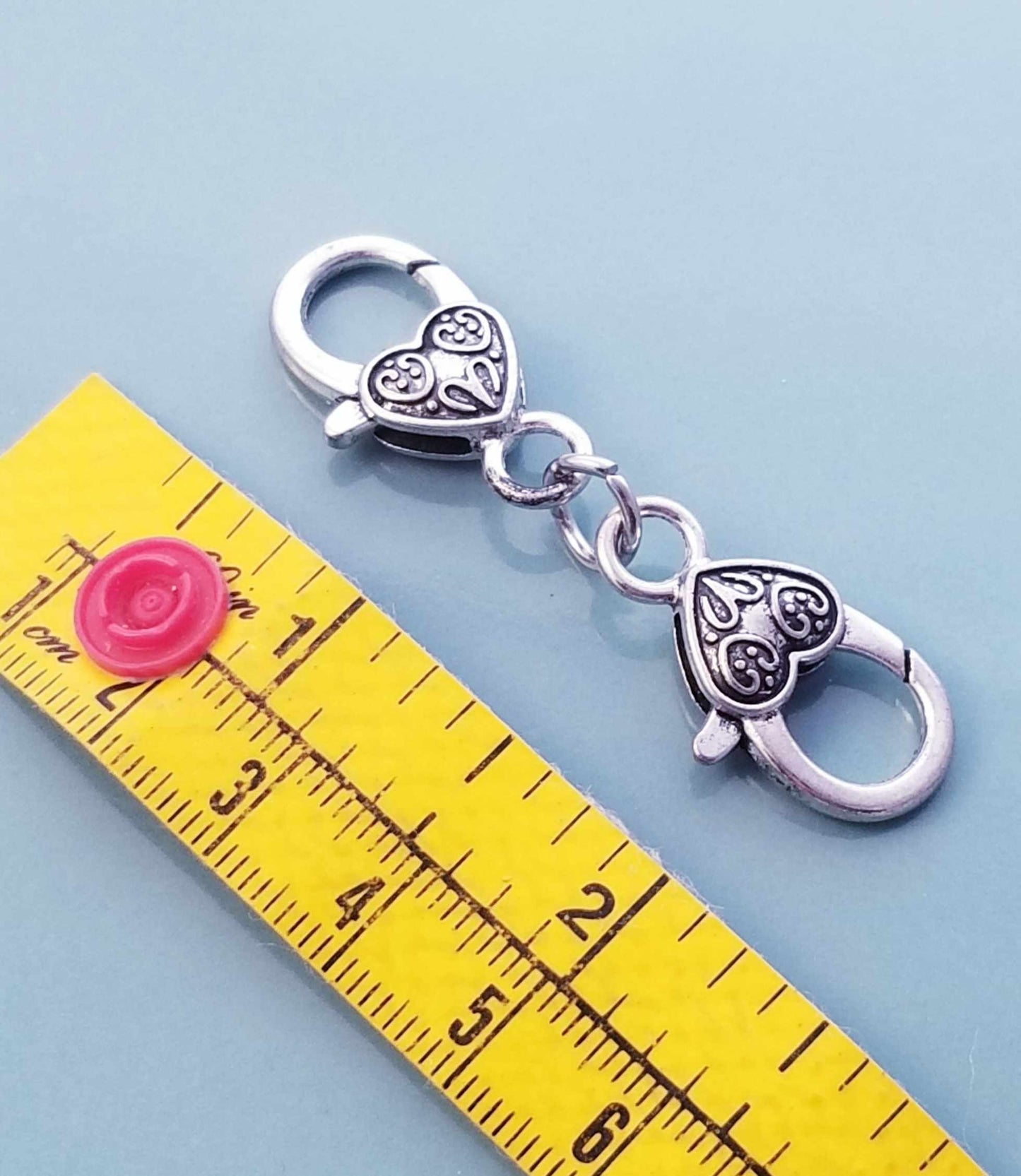 Heart Lobster Clasp / Lobster Clasp Clip On / Bracelet Extender / Necklace Exten