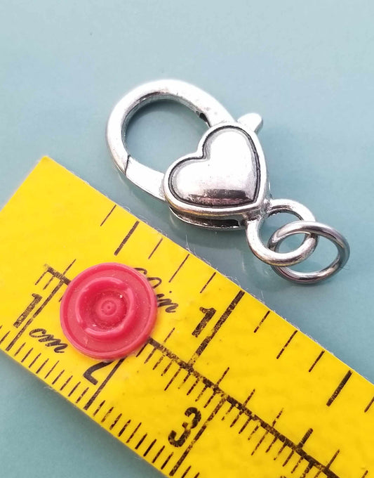 Make Your Bracelet Longer -Heart Lobster Clasp -Extender -Extend Necklace