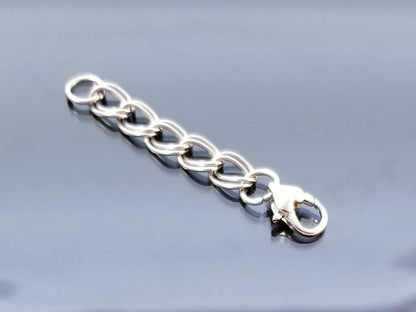 Make Your Bracelet Longer /Extend for Necklace/ Heart Lobster Clasp /Double Link Extender /Silver Planner Charm/ Clip On Charm /Purse Charm