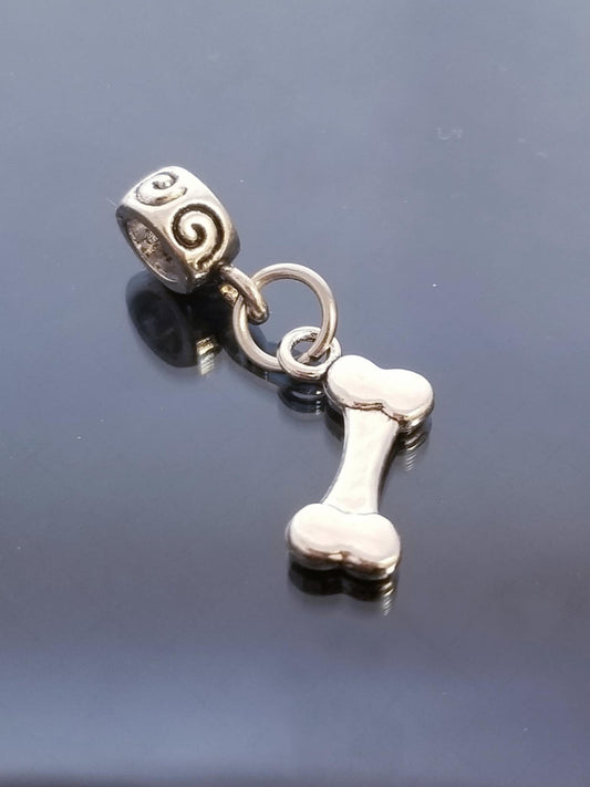 Dog Bone Charms/ Fur Baby Charm/European Charms/ Dangle image 0