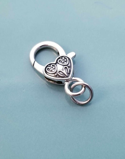 Make Your Bracelet Longer - Heart Lobster Clasp - Jewelry Extender with Love
