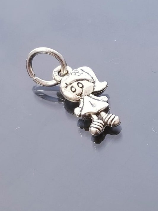 Girl /Daughter /Sister Charm/ Family Charm/ /For Bracelet Bangle Necklace image 0